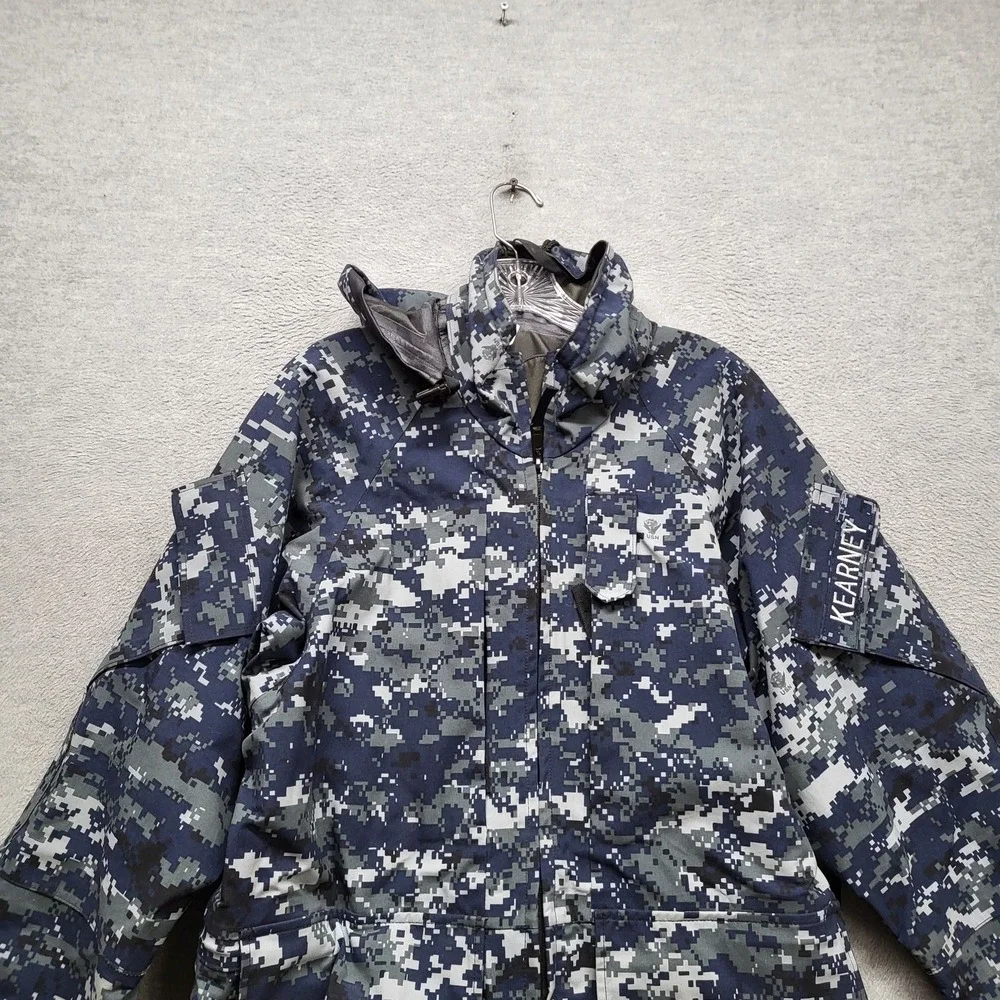 US Navy Men Jacket S Navy Blue Parka NWU Type III‎ Laminate Nylon PTFE